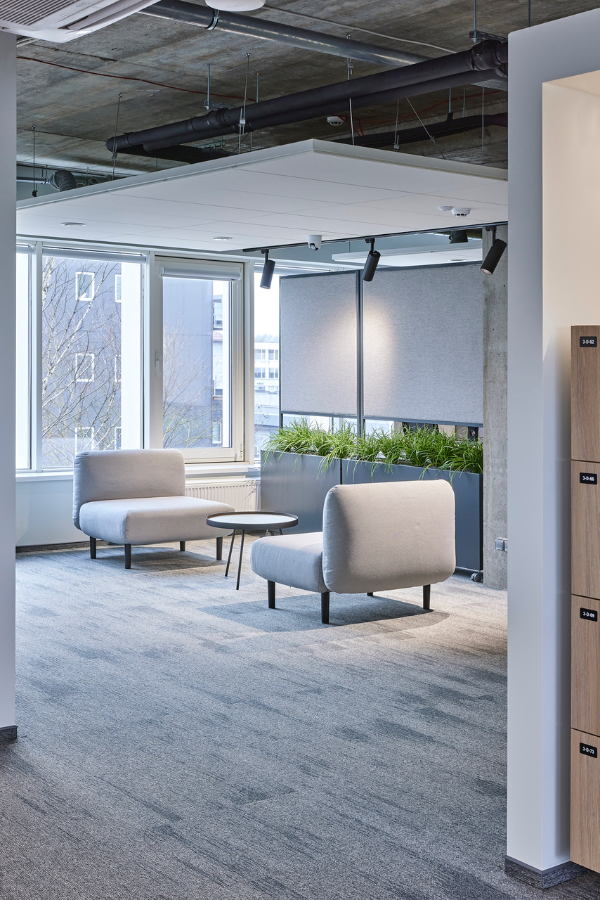 Telia administracinės patalpos Kaune – modernus biuro interjeras